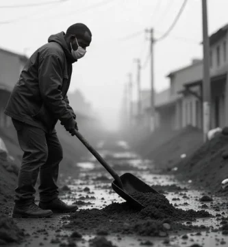 Un voluntario trabajando tras dana españa